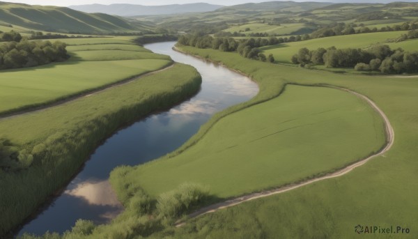 A breathtaking view of a landscape in day