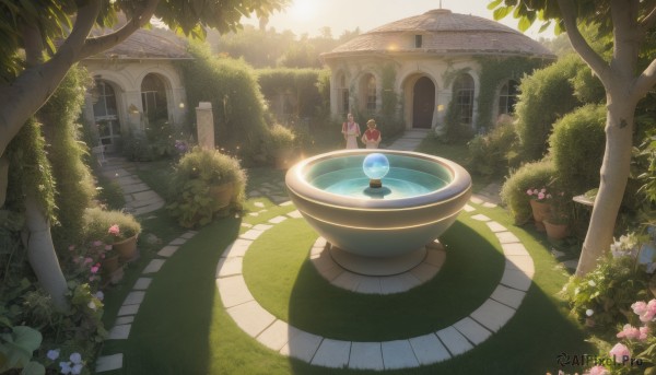 A graceful garden captured in day
