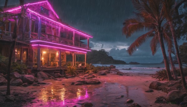 A unique subject in the heart of a majestic rainy outdoors