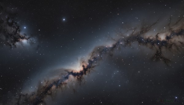 A stunning portrayal of a galaxy in a breathtaking outdoors