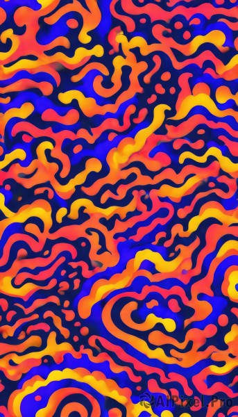 A dynamic view of a female in fiery dynamic scene