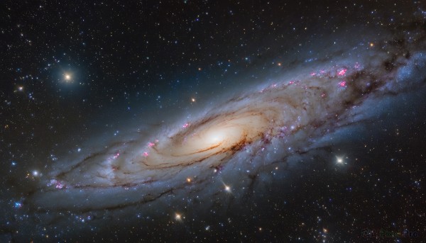 A dynamic view of a galaxy in outdoors