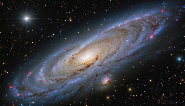 A galaxy captured beautifully in a dynamic scenery