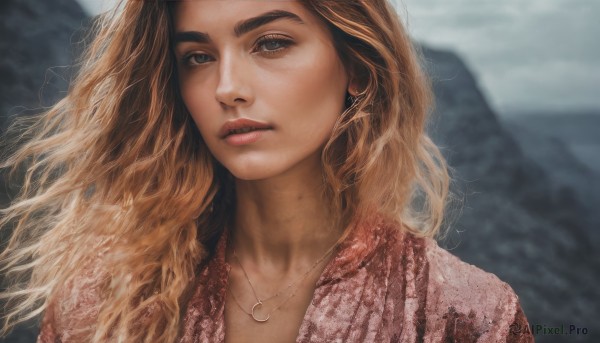 A female in a breathtaking outdoors