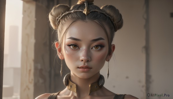 A idyllic female within a vivid dynamic scene