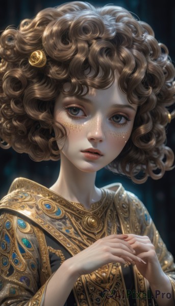 Image of a female in a beautiful dynamic scene