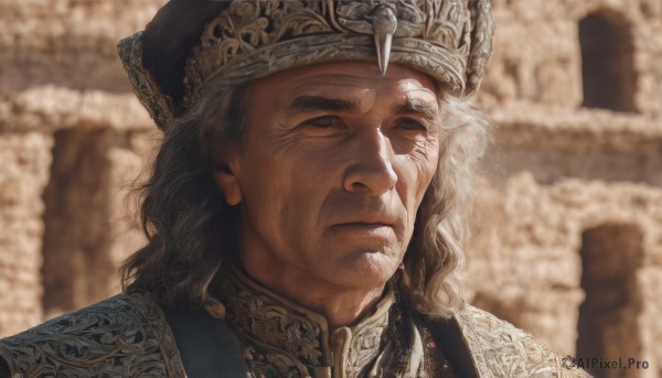 The majestic beauty of a male set within a calm dynamic scene