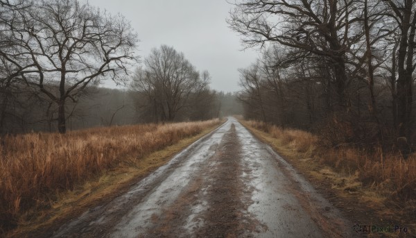 A charming snowy day with a landscape