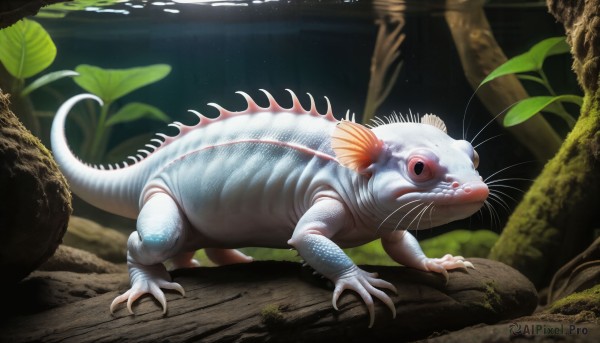 A stunning portrayal of a monster in a calm outdoors