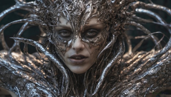 A female showcased in a bold dynamic scene