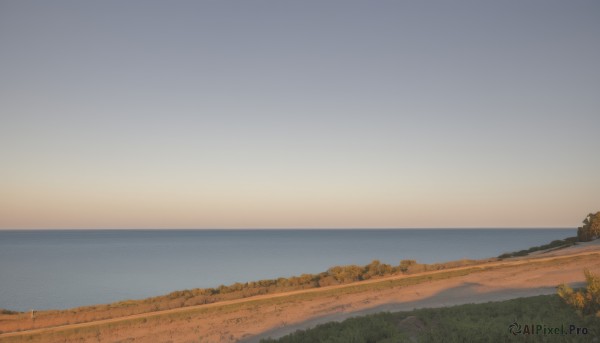 outdoors,sky,water,tree,blue sky,no humans,ocean,grass,nature,scenery,forest,sunset,mountain,horizon,road,river,landscape,lake,gradient sky,shore,hill,day,beach,ground vehicle,motor vehicle,sand