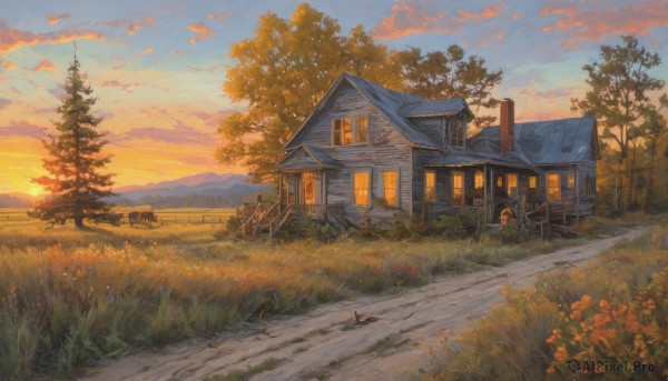 The wonder of a unique subject in a peaceful sunset outdoors