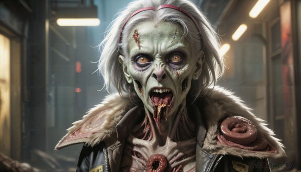 A graceful view of a alien in dynamic scene