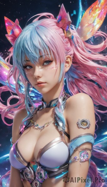 A female set against the backdrop of a captivating dynamic scene