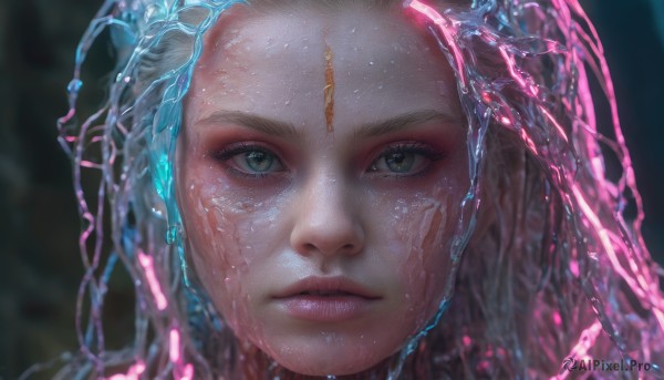 A stunning female within a vivid dynamic scene