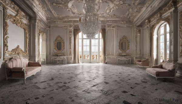 An iconic indoors framed by a calm day