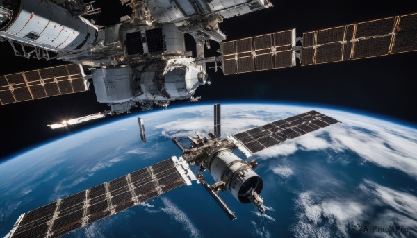A spacecraft captured beautifully in a tranquil scenery