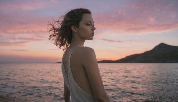 A refreshing image of a female in sunset outdoors