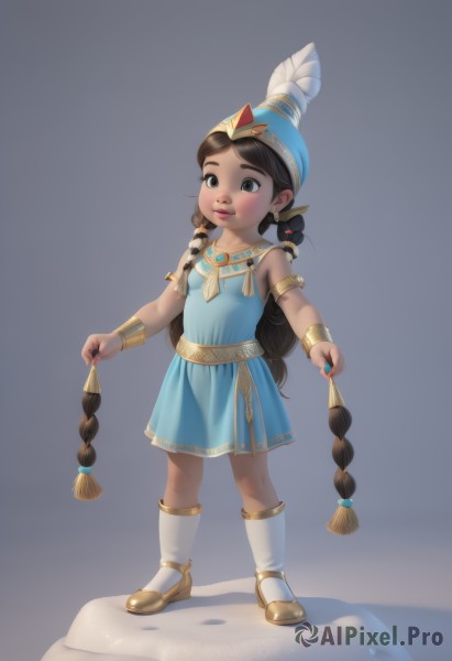 A dynamic view of a child in dynamic scene