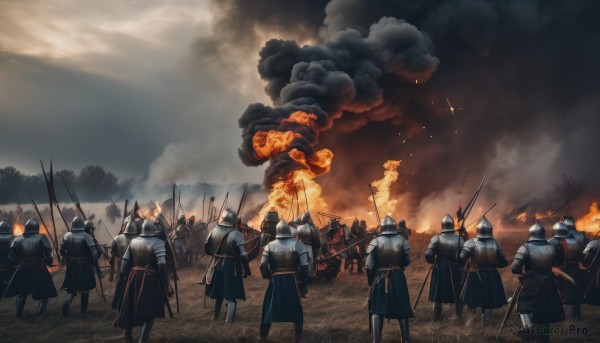 A inspiring unique subject within fiery outdoors