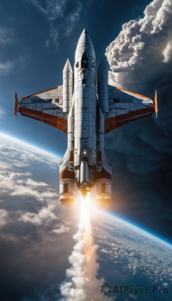 A spacecraft amidst a calm day