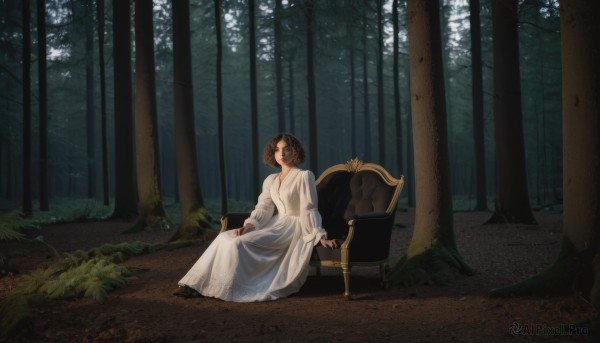 A female portrayed in a vivid outdoors