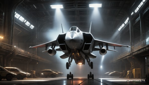 A spacecraft showcased in a bold scenery
