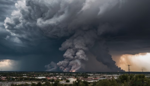 A landscape caught in a breathtaking day