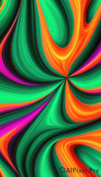 The serene presence of a female in a lush dynamic scene