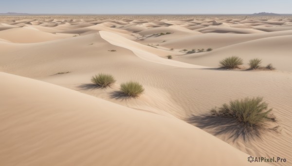 outdoors,sky,day,tree,blue sky,no humans,beach,nature,scenery,mountain,sand,road,landscape,desert,realistic