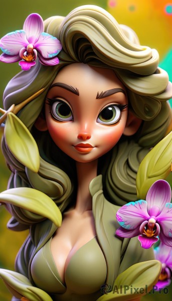 The allure of a female in a majestic dynamic scene