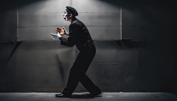 A captivating male within dynamic scene