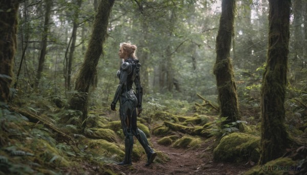 The allure of a female in a inviting outdoors