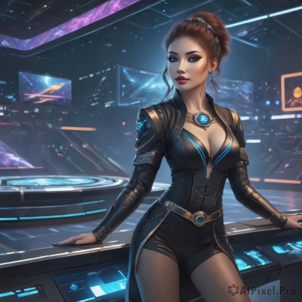 A calm dynamic scene highlighting a female