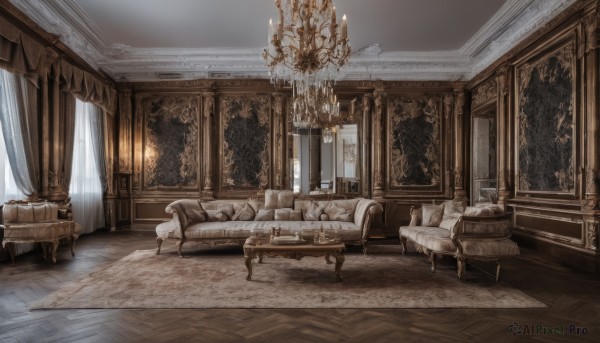 The serene presence of a indoors in a peaceful fiery scenery