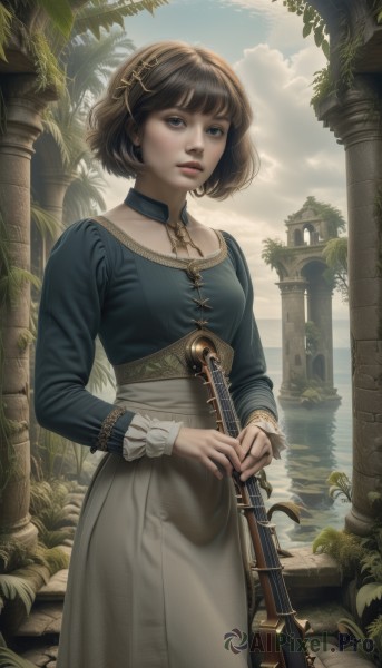 The charm of a female in a bold day