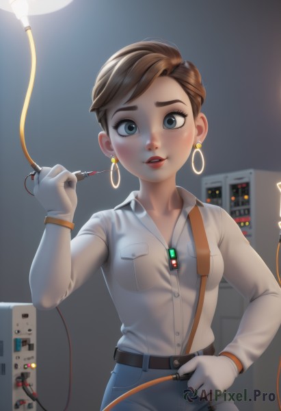 A female caught in a breathtaking dynamic scene