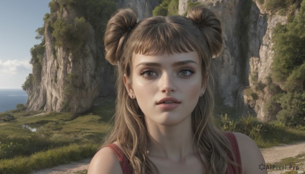 A refreshing image of a female in day