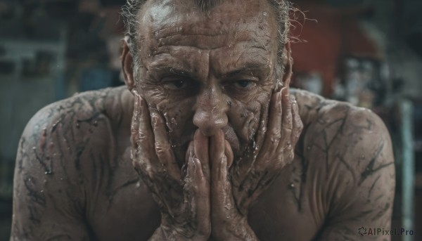 A inspiring view of a male in dynamic scene