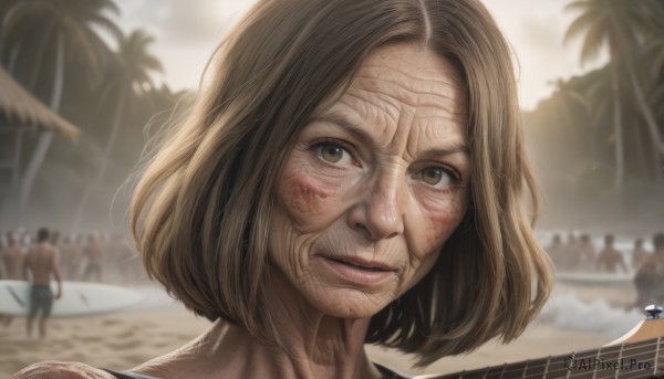 A female portrayed in a refreshing day