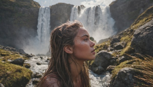 A female in the heart of a beautiful day