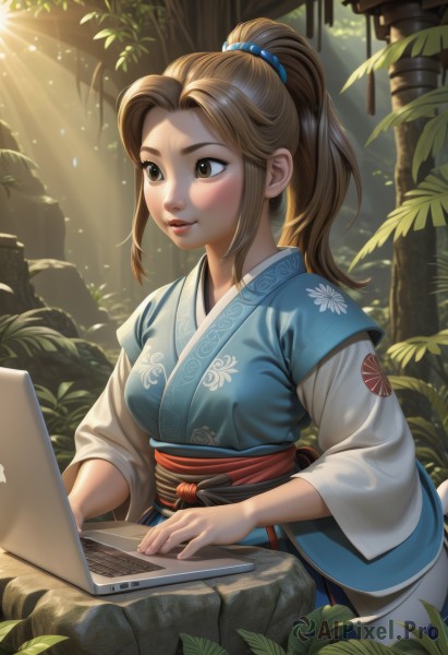 A female set against the backdrop of a captivating day