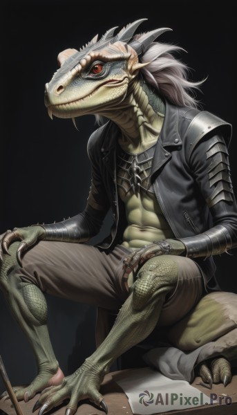 A stunning male within a vivid dynamic scene