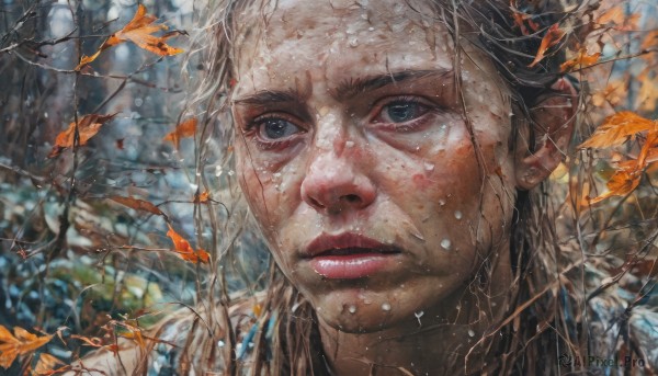 A female portrayed in a refreshing outdoors