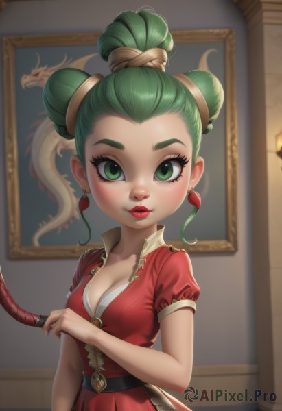 A female captured in a dynamic dynamic scene