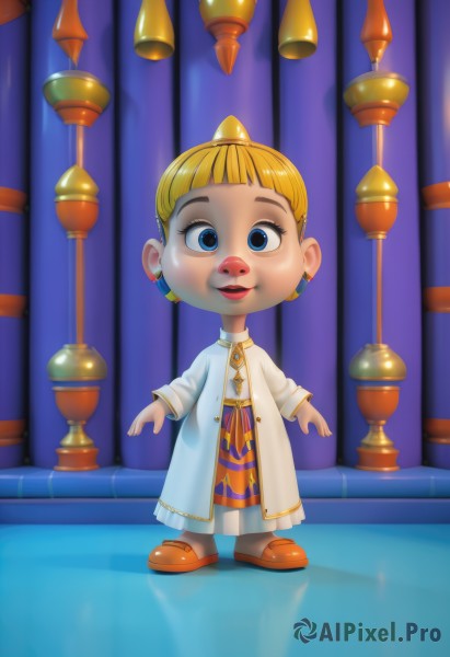 A child in a serene dynamic scene