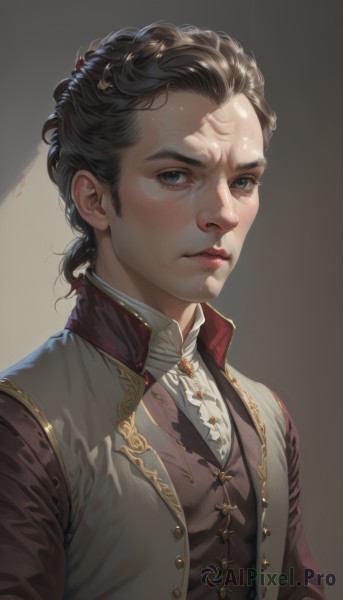 The beauty of a male set in a enchanting dynamic scene