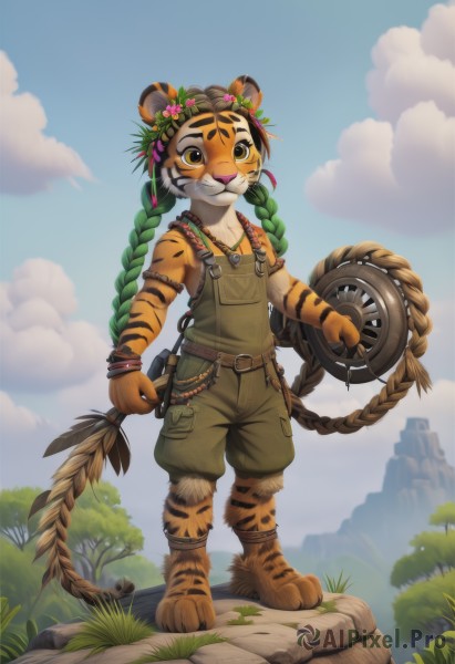 The majestic beauty of a male set within a ethereal day