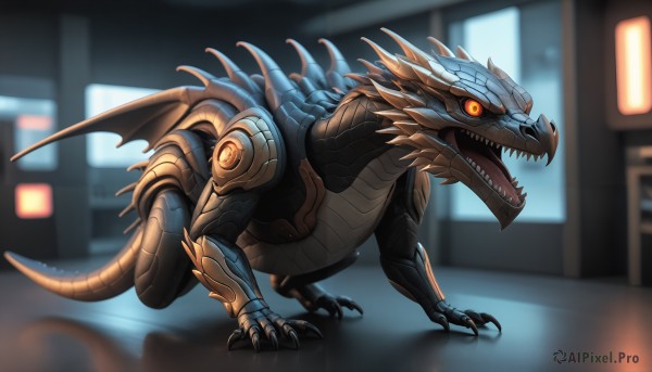 A monster showcased in a vivid dynamic scene