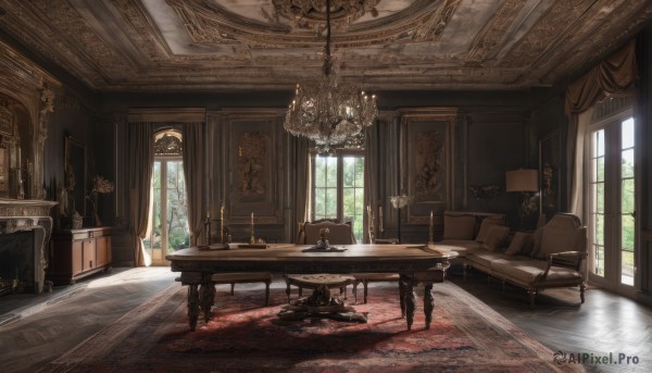 The majestic beauty of a indoors set within a dynamic day
